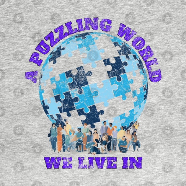 A Puzzling World Autism Awareness by chiinta